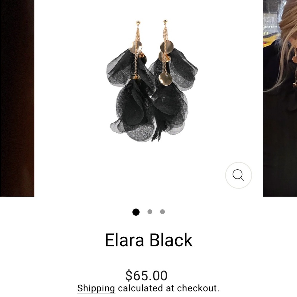 Bangles Elara Black lightweight earrings NEW!